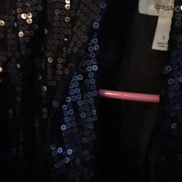 Black sequined Dress Barn evening blazer - Picture 4 of 4